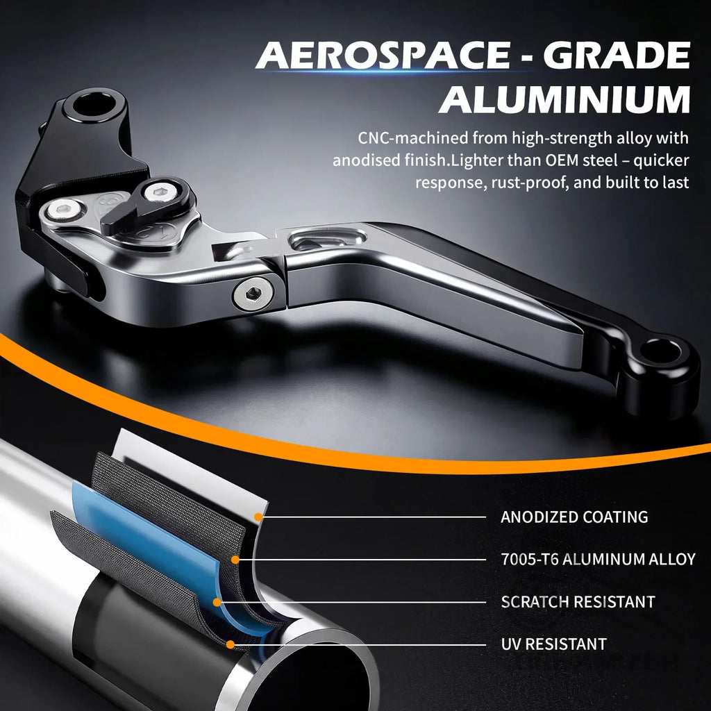 Brake Handle Motorcycle CNC Aluminum Adjustable Foldable Brake Clutch Lever Set  for HONDA 2013-2020 - Automotive LED Li