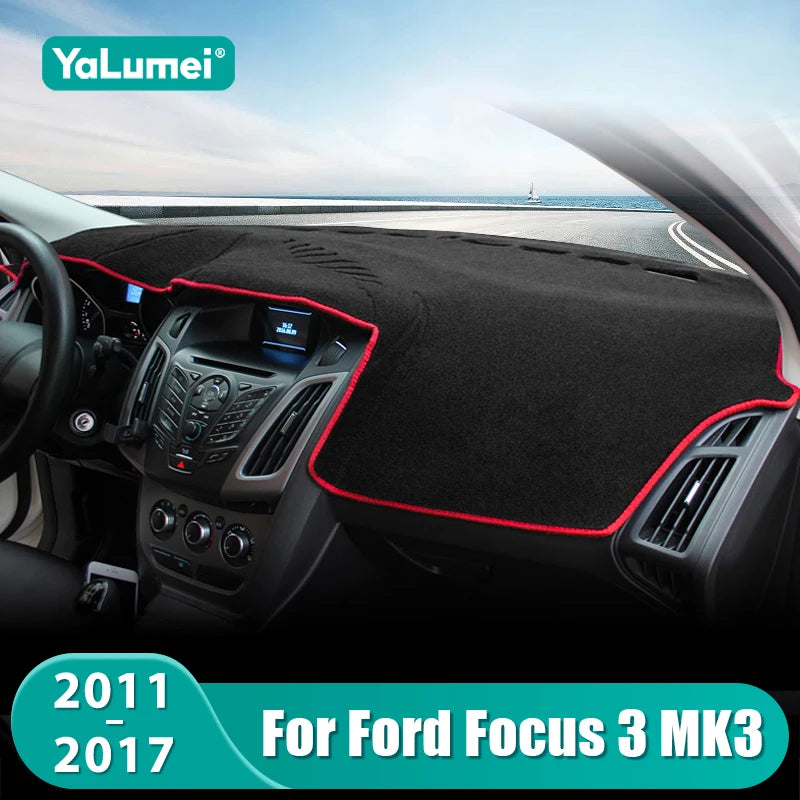 For Ford Focus 3 MK3 2011 2012 2013 2014 2015 2016 2017 Car Dashboard Mat Sun Sh for Ford MK3 - Automotive LED Light