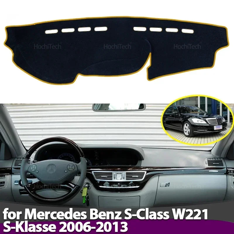 Anti-Slip Dashboard Cover Protective Pad Sunshade Carpet for Mercedes Benz S-Cla for Mercedes S300 S320 W221 - Automotiv