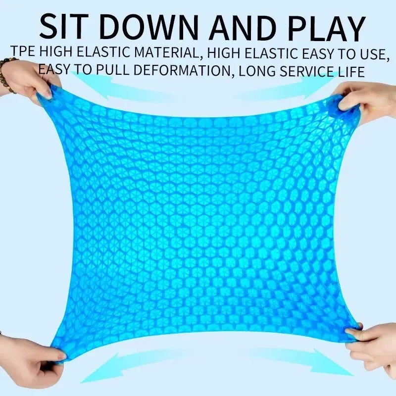 Summer Car Seat Breathable Honeycomb Designed Decompression Car Gel Seat Cushions Back Tailbone  - Automotive LED Light