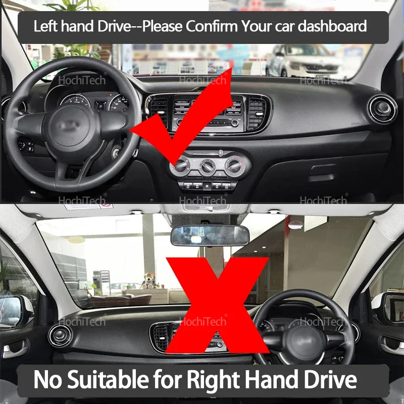 For KIA Pegas 2017 2018 2019 Soluto Anti-Slip Dashboard Cover Protective Pad Car Accessories Sun - Automotive LED Light