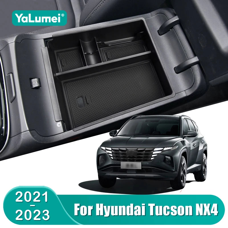 For Hyundai Tucson NX4 2021 2022 2023 Hybrid N Line Car Central Armrest Storage  for Hyundai NX4 - Automotive LED Light