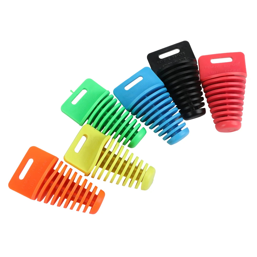 15-62mm Exhaust Pipe Plug Motorcycle Motocross Tailpipe Rubber Air Bleeder Plug Exhaust Wash Plu - Automotive LED Light