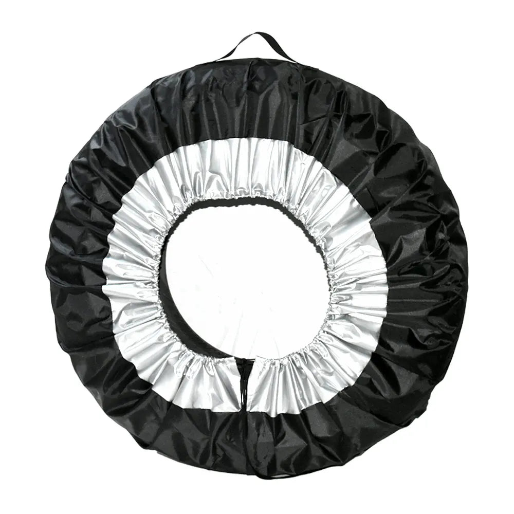 Fit 13-19inch 19-23inch Tyre Spare Storage Bags Car SUV Spare Tire Cover Case White Tire Wheel P - Automotive LED Light