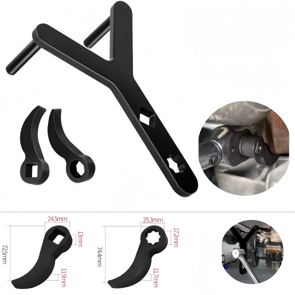 1Set Car Lower Control Arm Prying Tool Pry Bar Wrench for 1/2 Ratchet Open-end Wrench Half Shaft - Automotive LED Light