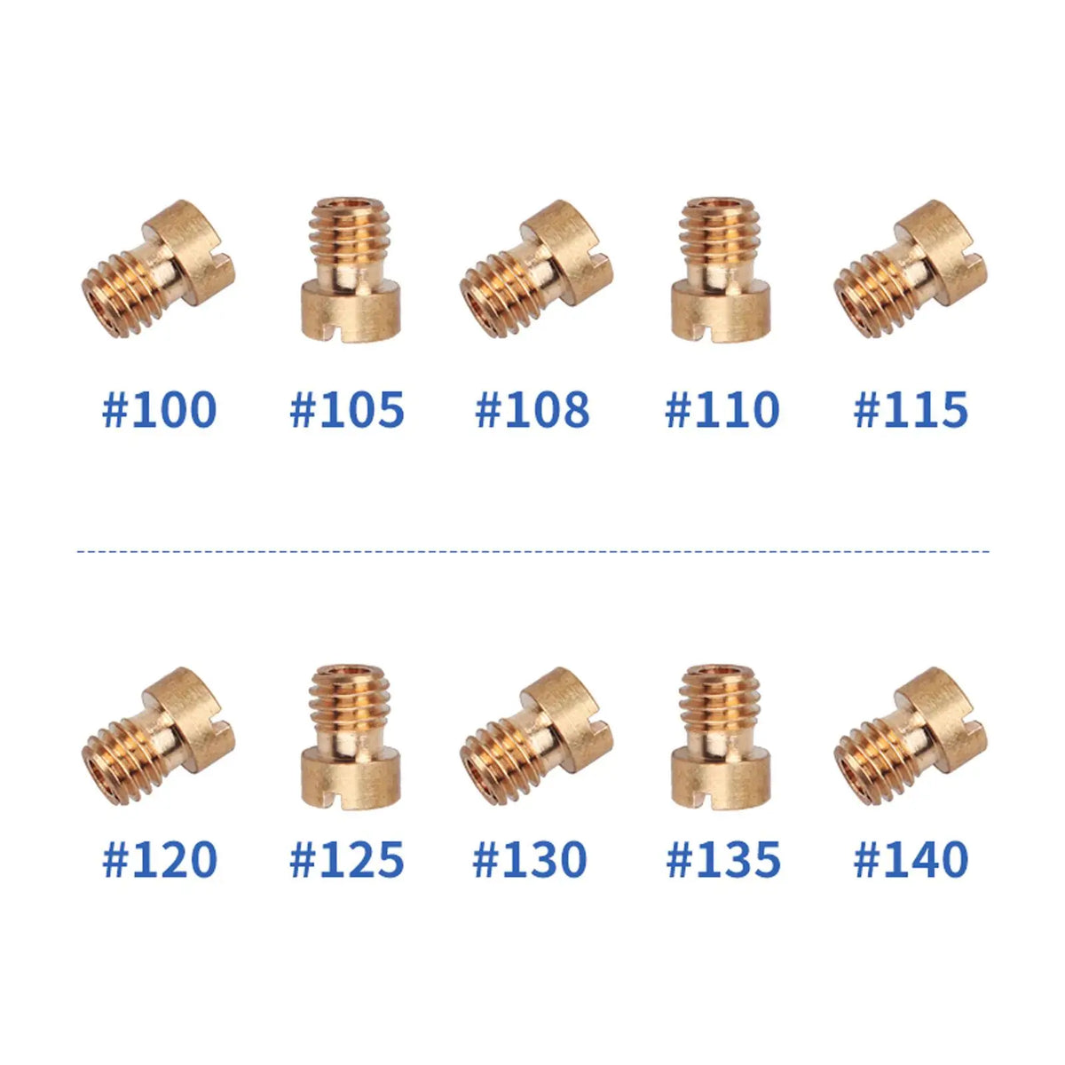 30x Slow Jets Supplies Easy to Install Carburetor Main Jets Accessories for 125cc 150cc 200cc Pw - Automotive LED Light