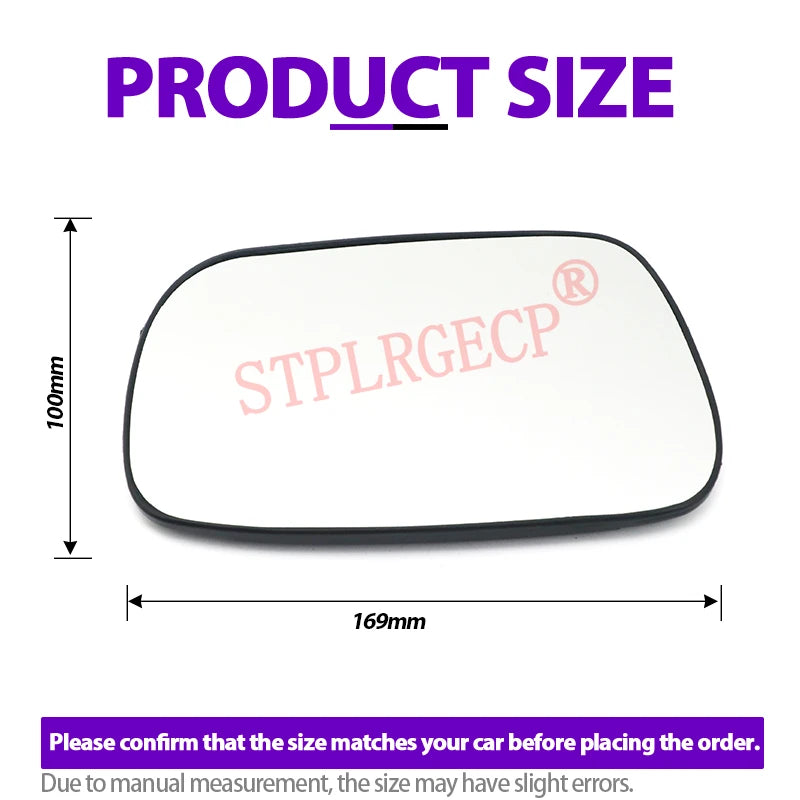Stplrgecp Passenger Side Driver Side Left or Right Door Side Wing Mirror Glass L for Lexus XE10 1999-2005 - Automotive L