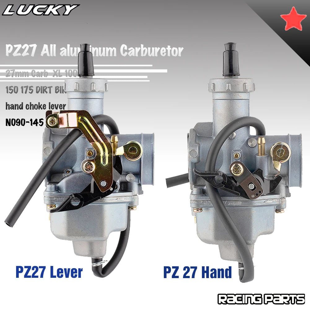 Motorcycle All aluminum PZ27 Carburetor For 27mm Carb Enduro 125 To 300cc Quad Go Kart Modified  - Automotive LED Light