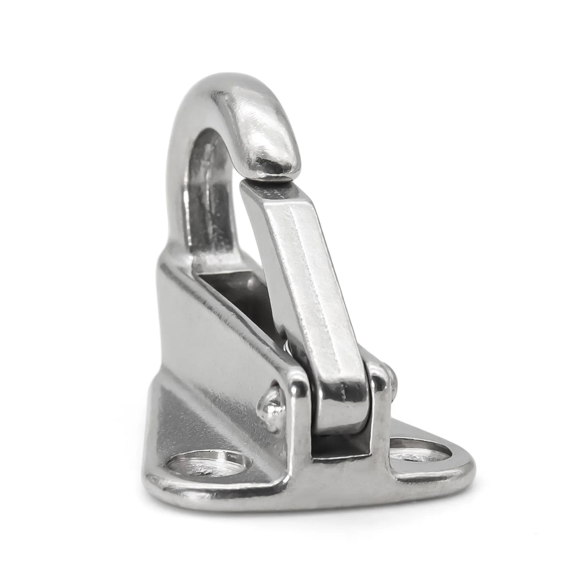 1/2Pcs 316 Stainless Steel Marine Spring Snap Fending Hook Boat Locked Fender Eye Plate Hanging  - Automotive LED Light