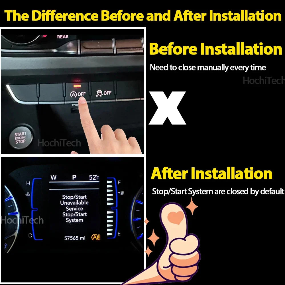 For VW Touran 5T 2016-22 Automatic Stop Start Engine System Device OFF Button Control Sensor Plu - Automotive LED Light
