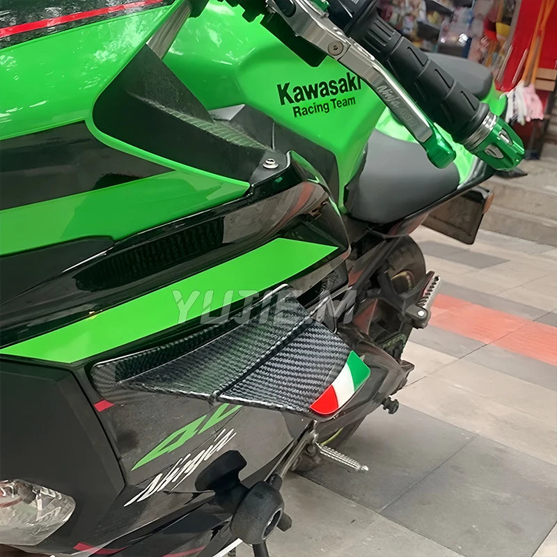 Motorbike Small size Fixed Wing Side Spoiler Winglets Aerodynamic Wing Spoiler F for Z900 2020-2024 - Automotive LED Lig
