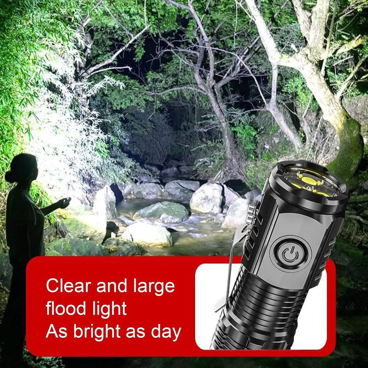 Compact Pocket 3 LED Torch USB Rechargeable Hands‑free Cap Clip Flashlight Portable Mini Lamp fo - Automotive LED Light