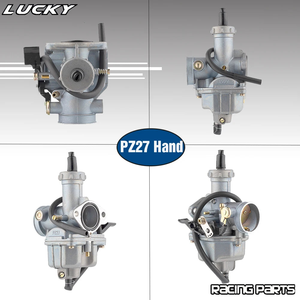 Motorcycle All aluminum PZ27 Carburetor For 27mm Carb Enduro 125 To 300cc Quad Go Kart Modified  - Automotive LED Light