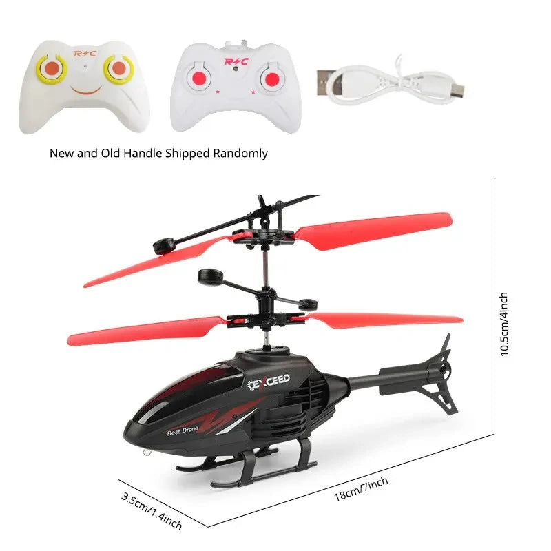 2 Channel Gesture Control Suspension Helicopter RC Remote Induction Aircraft With Charging LED L - Automotive LED Light