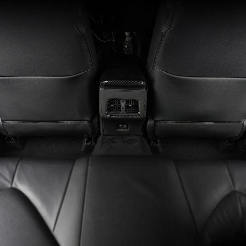 For Toyota Camry XV70 2018 2019 2020 2021 2022 2023 Leather Car Seat Back Anti Kick Cover Access - Automotive LED Light