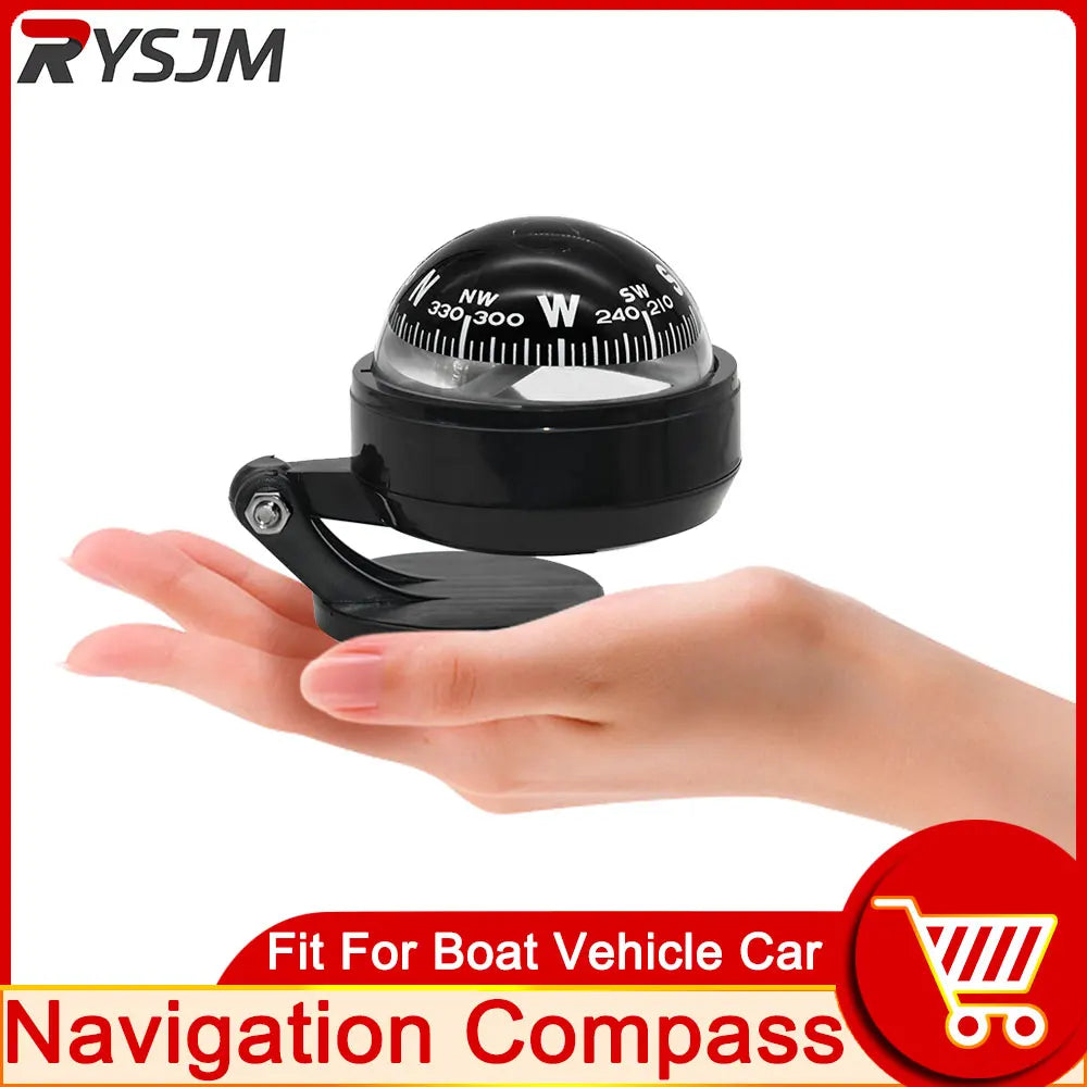 AD Multi-function Marine Voyager Navigation Compass Waterproof Digital Compass Fit for Car Water - Automotive LED Light