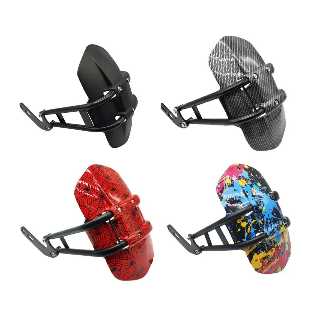 Motorcycle Rear Mudguard Protection Protector CNC Aluminum Alloy Adjustable Rear Wheel Cover Mud - Automotive LED Light