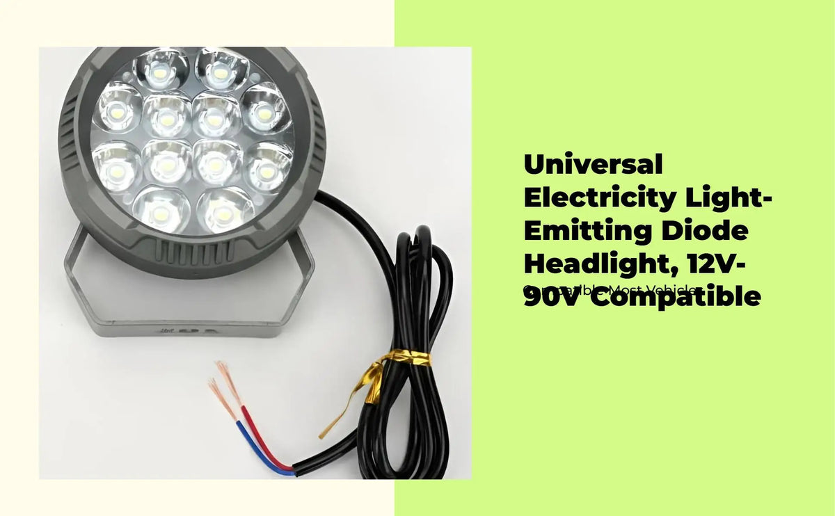 Motorcycle LED Light High Brightness Headlight IP67 Waterproof Driving Lamp for Night Ride Rain  - LED Motorcycle Light