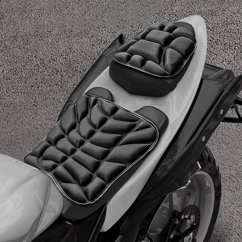 Comfort Gel Motorcycle Seat Pad 3D Breathable Universal Shock Absorbing Cushion Bike Seat Cover  - Automotive LED Light