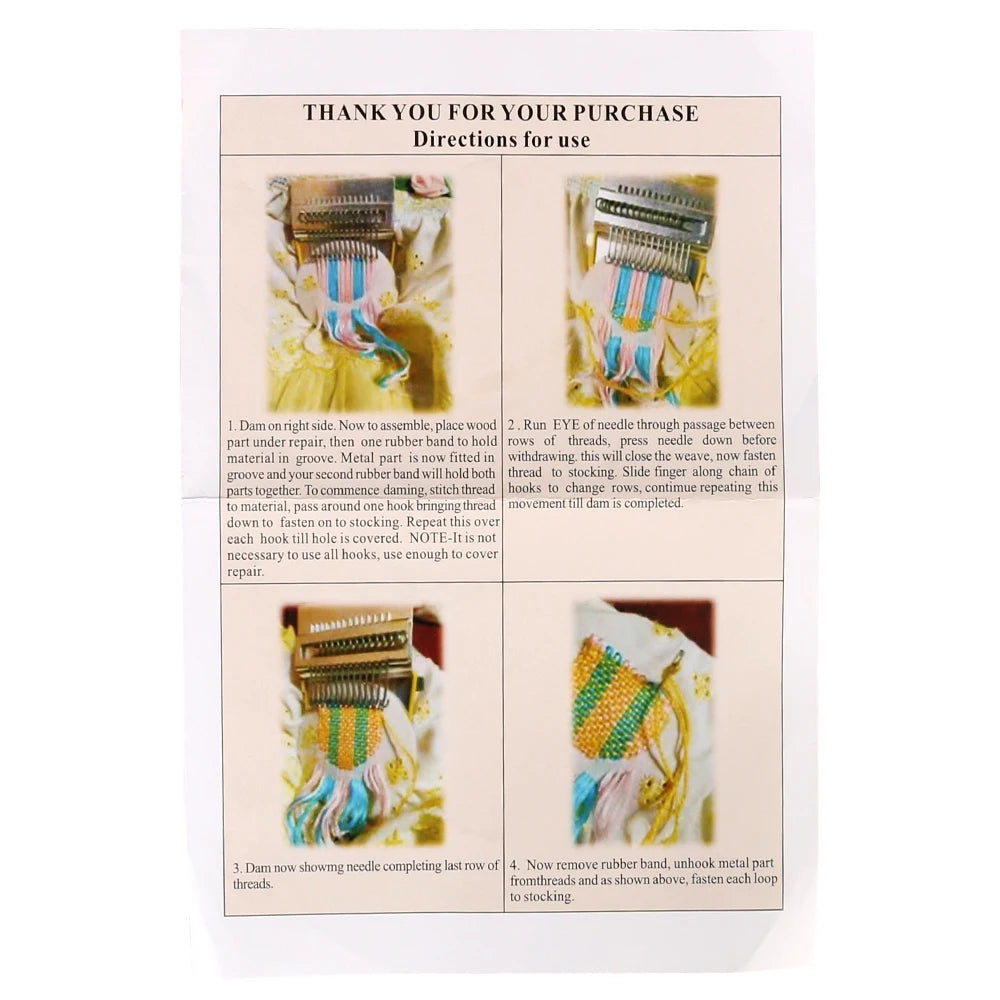 Knitting Tools Small Frame Small Loom Hand Tapestry Wood Loom Weaving Frame Darning Machine For  - Automotive LED Light