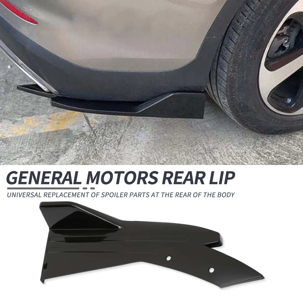 Universal Car Rear Bumper Spoiler Lip Carbon Fiber Wing Trim Protection Anti-crash Diffuser Side - Automotive LED Light
