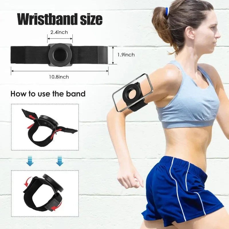 Strong Magnetic Suction Bracket Running Phone Holder Mobile Phone Holder Wrist Strap Arm Dedicat - Automotive LED Light