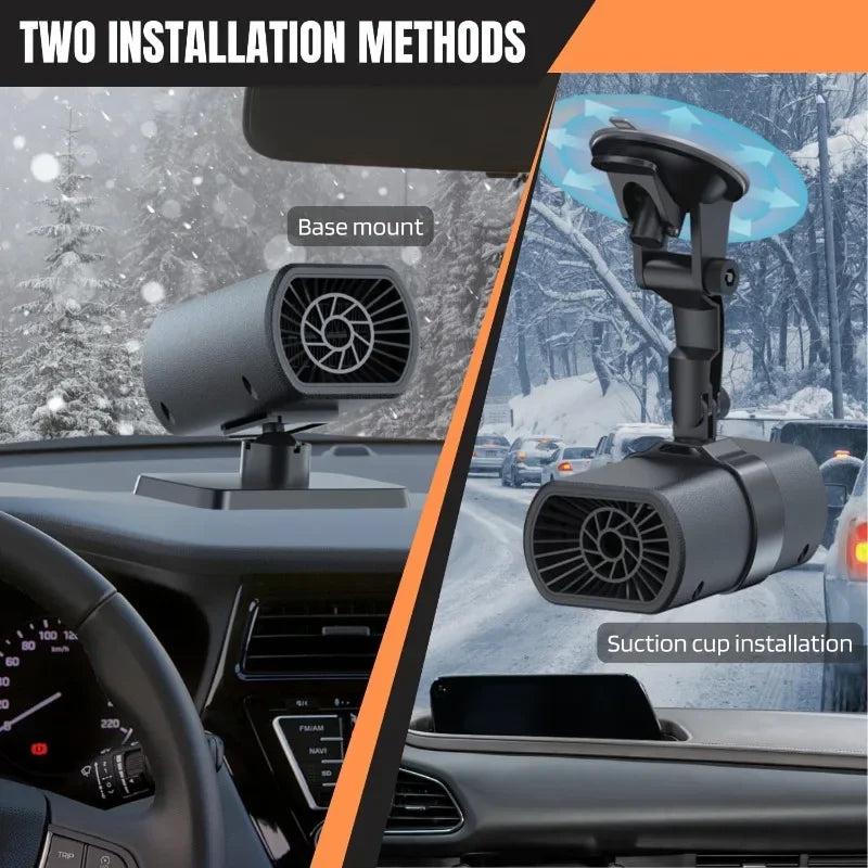 12V 200W Defrosting Demister Car Heater Fans Defogger Windshield Frost Snow Mist Removal Heating - Automotive LED Light
