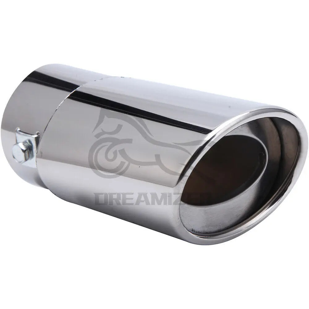 1Pcs Universal Stainless Steel Car Exhaust Tail Muffler Tip Pipe for Car-styling Decoration DIY  - Automotive LED Light