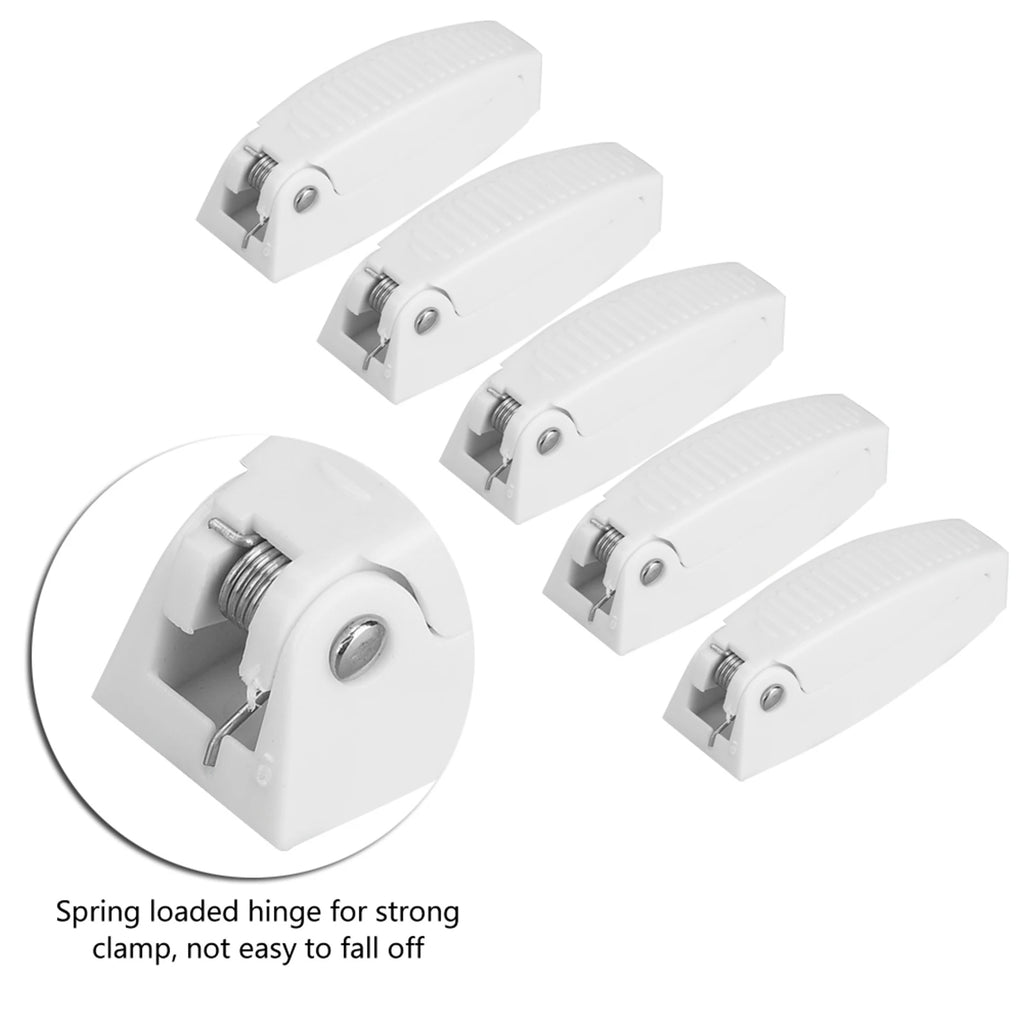 5pcs Door Catch Holder Latch for RV Motorhome Camper Traile Travel Baggage White ABS Car Accesso - Automotive LED Light