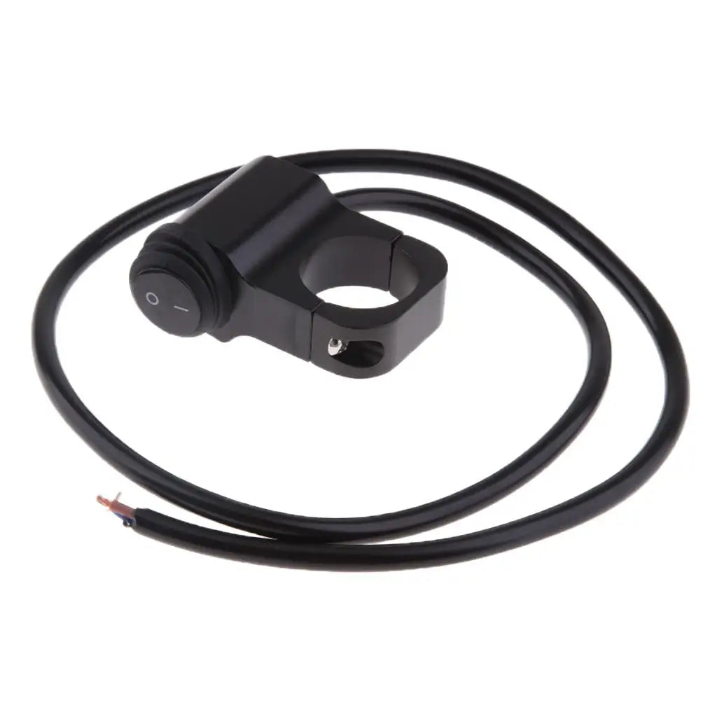 Handlebar Light on Off Switch Electric Control Alloy Waterproof for Universal Motorcycle - Automotive LED Light