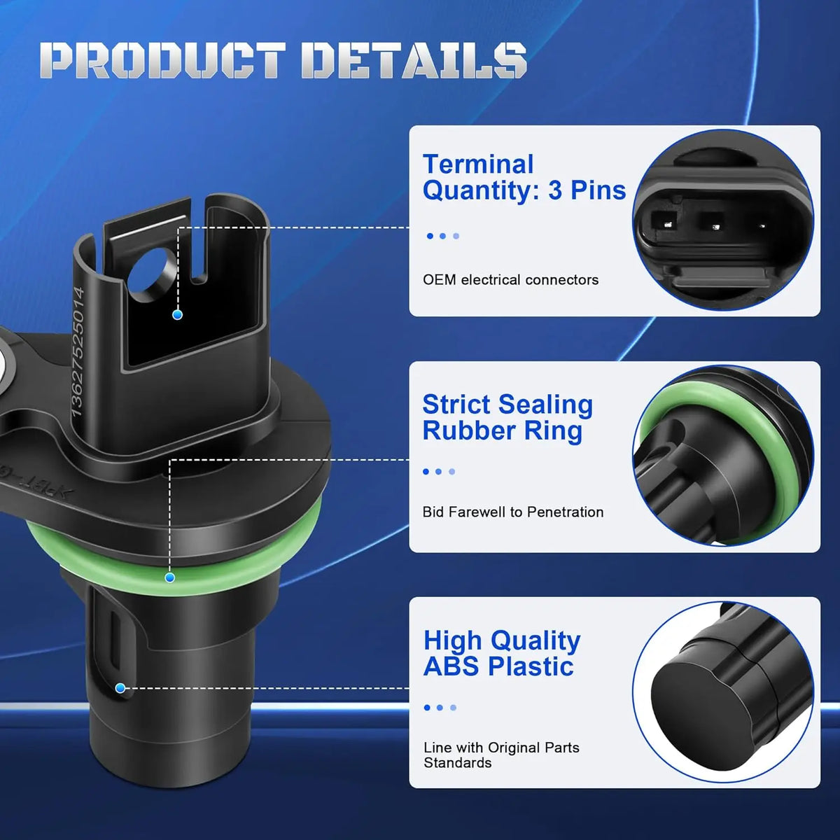 Camshaft Position Sensor For BMW 328i 325i 330i 320i 323i X3 X5 528i 525i 530i 5 for BMW X5 X3 - Automotive LED Light