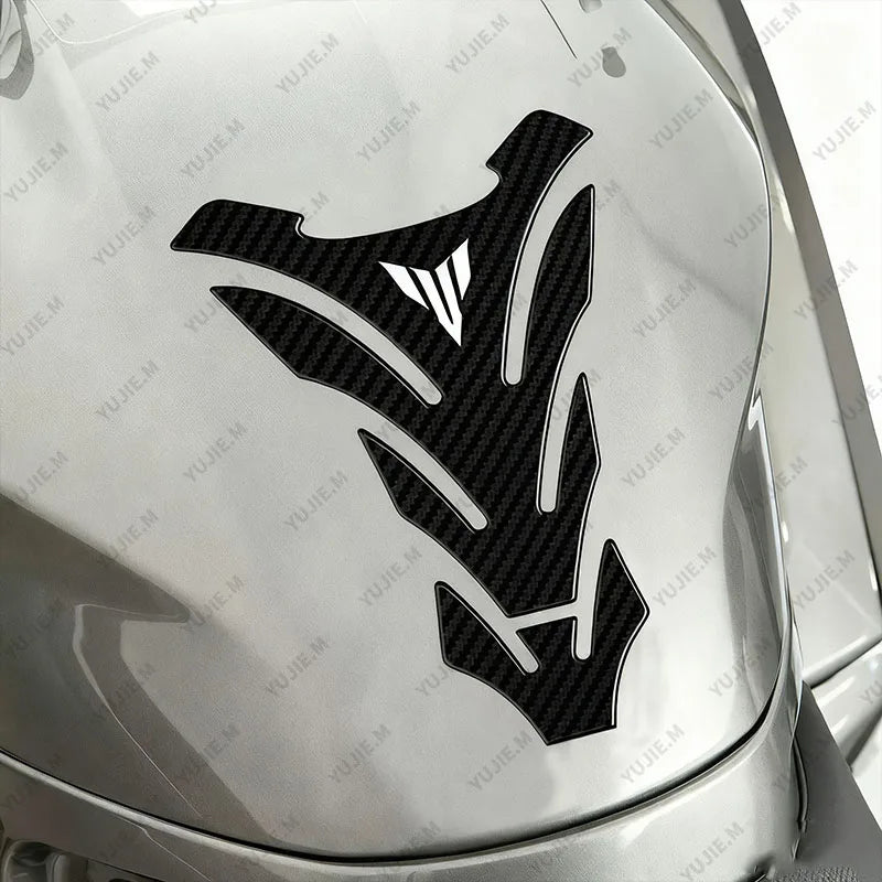 3D Carbon Fiber Motorcycle Fuel Tank Pad Cover Protector Decal Stickers For YAMAHA MT09 MT-09 mt - Automotive LED Light