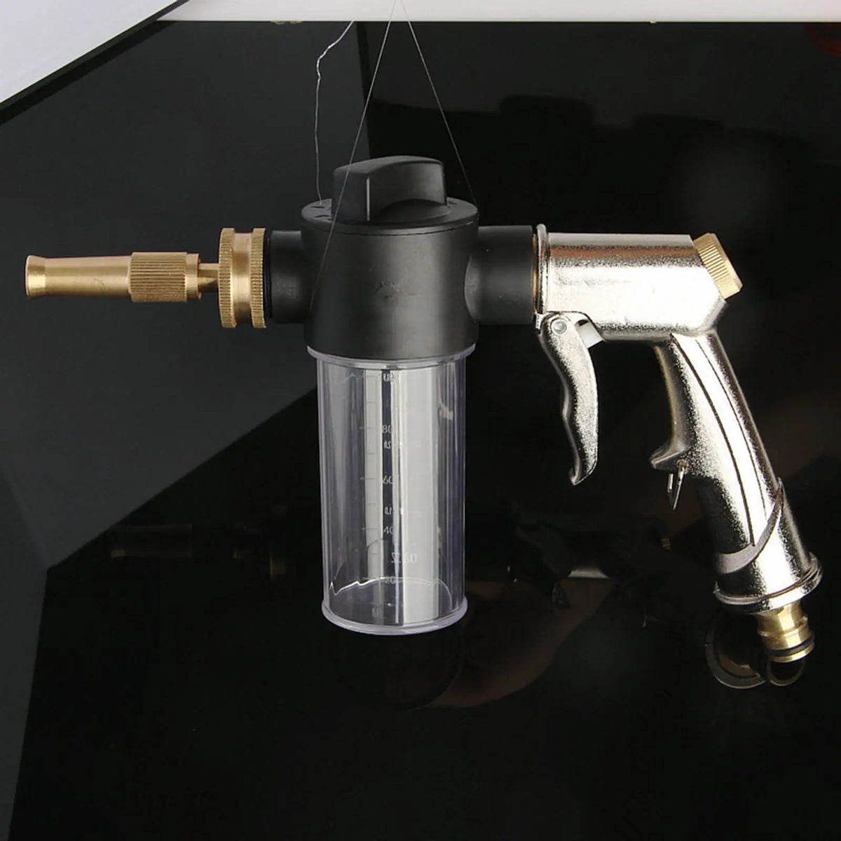 High Pressure Foam Car Wash Gun Power Washer Household Foam Gun Adjustable Spray Nozzle Sprinkle - Automotive LED Light