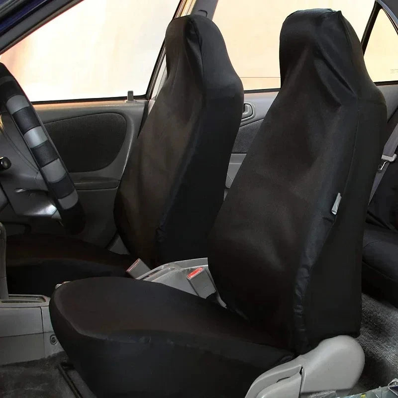 2PCS Heavy Duty Car Front Seat Protector Cover Universal Waterproof Breathable Auto Seat Covers  - Automotive LED Light