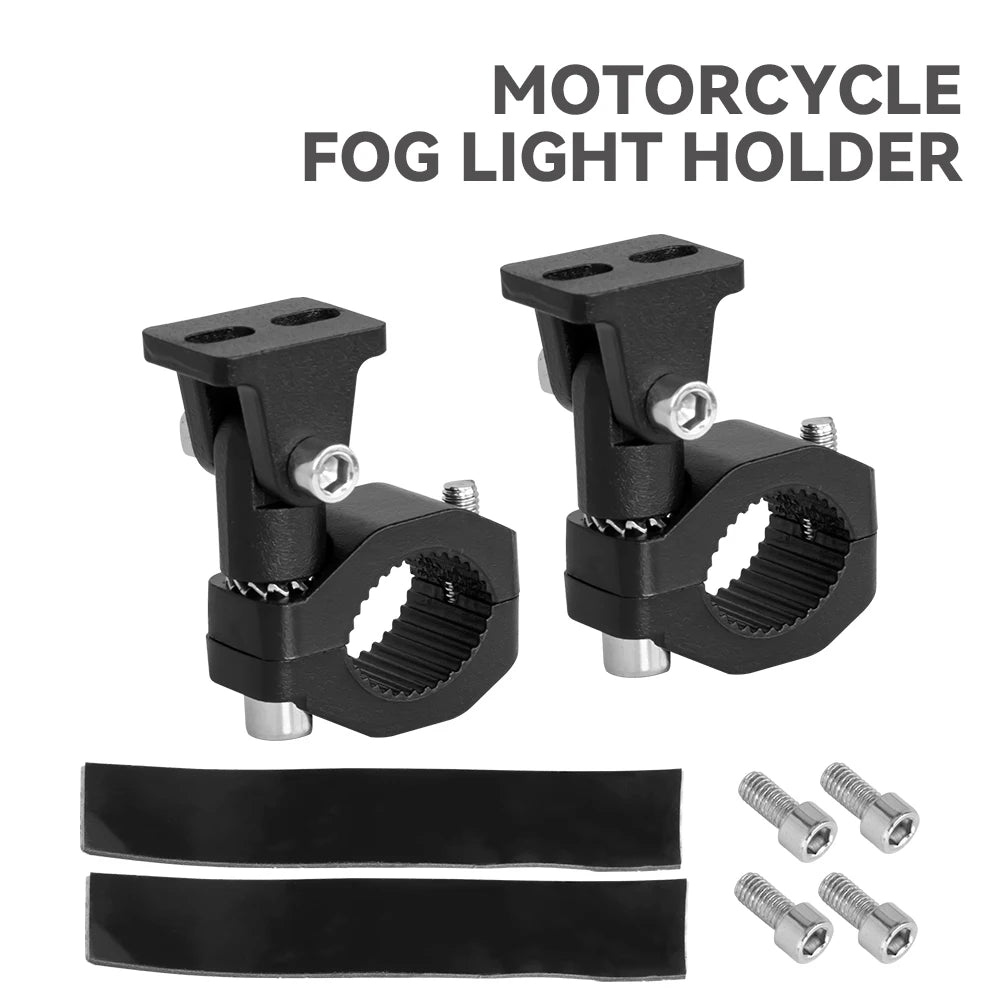 Motorcycle LED Headlight Spotlight Mount Bracket Adjustable Fog Light Auxiliary Lamp Bumper Hold - LED Motorcycle Light