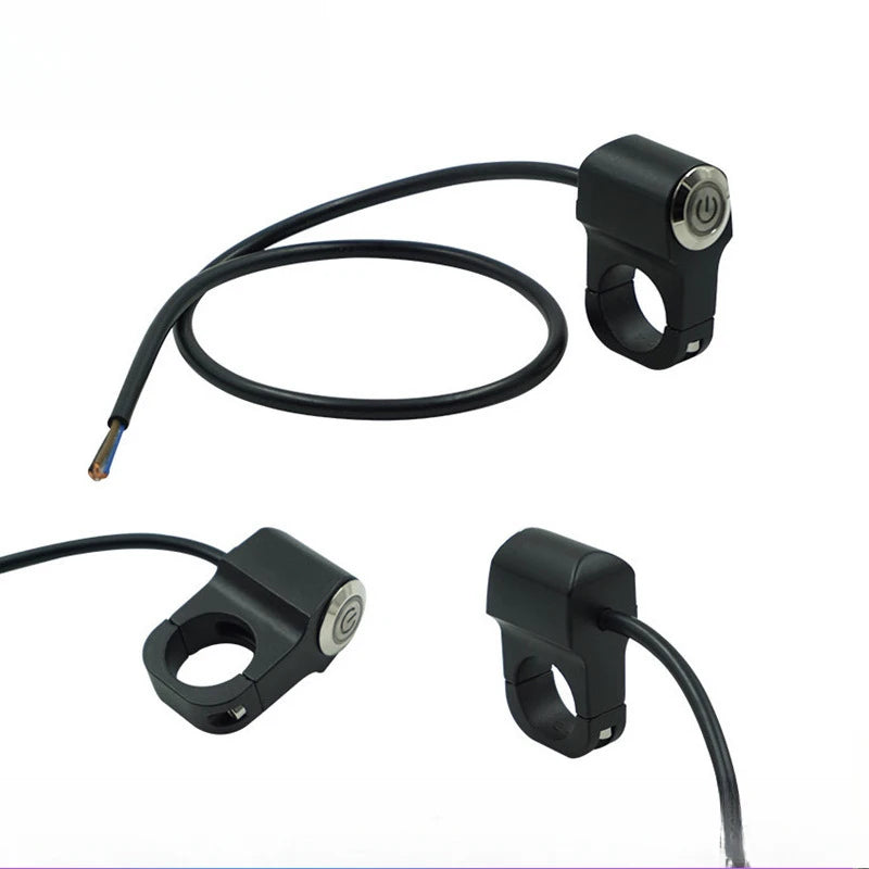 Motorcycle Switches 22mm Handlebar Mount Headlight Hazard Brake Fog Light Power ON-OFF With Indi - LED Motorcycle Light