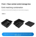 Center Console Organizer for Tesla Model Y 2023 2024 Rear Trunk Side Storage Box Bins Flocking A - Automotive LED Light