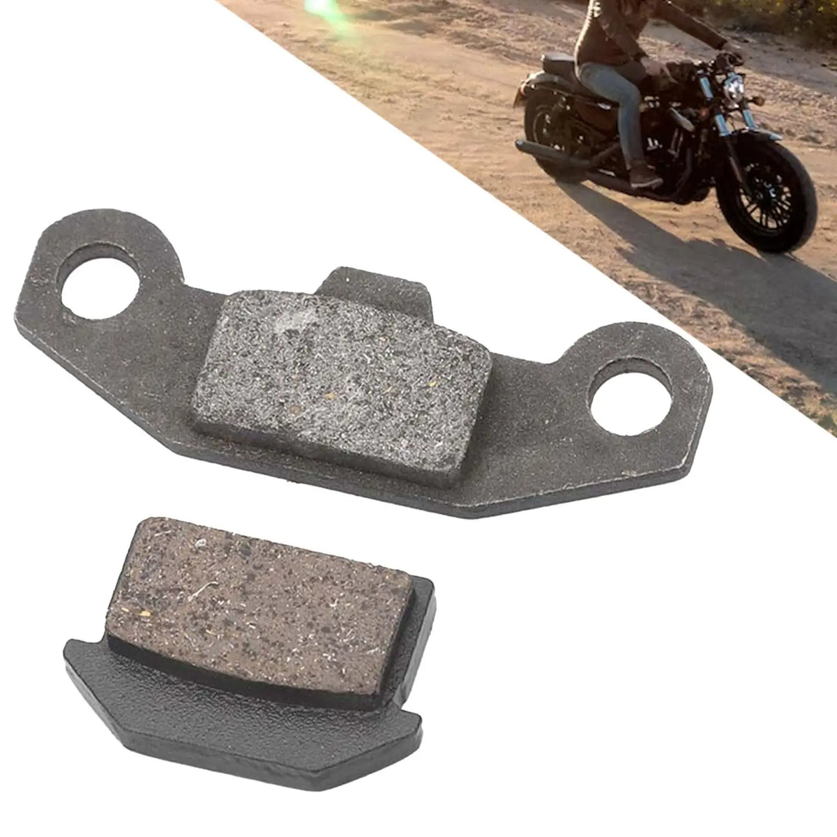 2Pcs Motorcycle Brake Pads Brake Component Driving Replacement Disc Brake Pads for SSR ATV 50cc  - Automotive LED Light