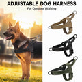 For Large Outdoor Dogs Tactical Anti Pull Harness 1000D Nylon Adjustable Training Vest Equipped  - Automotive LED Light