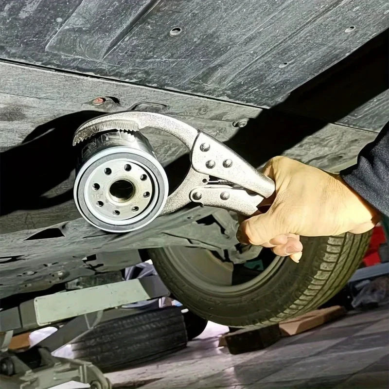 Clamp Filter Wrench Oil Grid Wrench Oil Change Adjustable Multi-Function Engine Oil Filter Wrenc - Automotive LED Light