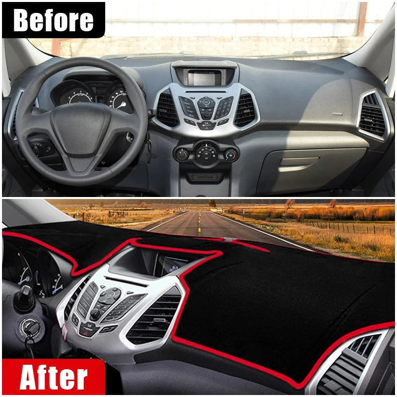 For Ford EcoSport MK2 2013 2014 2015 2016 2017 Car Dashboard Sun Shade Cover Ins for Ford MK2 - Automotive LED Light