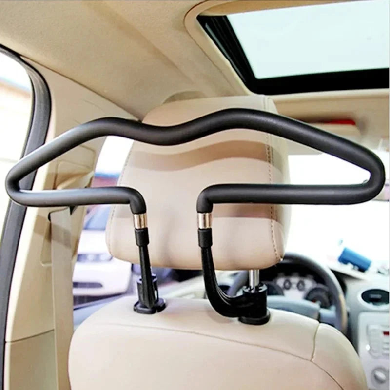 Universal Soft Car Coat Hangers Back Seat Headrest Coat Clothes Hanger Jackets Suits Holder Rack - Automotive LED Light