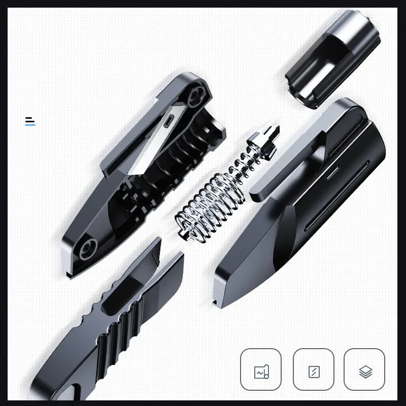 2-in-1 Car Seat Belt Cutter Knife Emergency Car Window Breaker Safety Hammer Multifunction Lifes - Automotive LED Light
