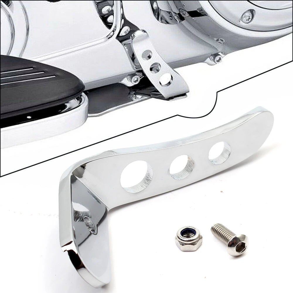 Chrome Kickstand Side Stand Extension Foot Pedal Pad Fit For Harley CVO Touring Road King Street - Automotive LED Light