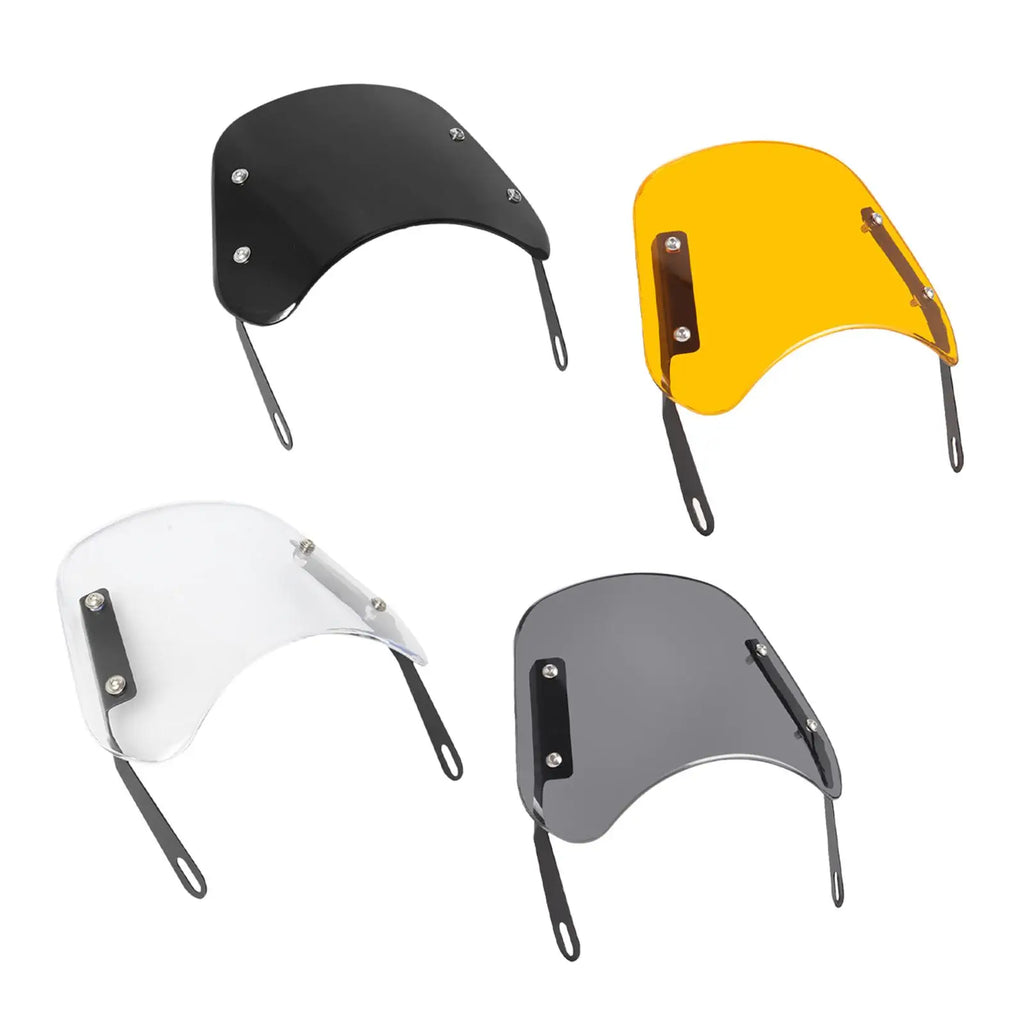 Motorcycle Windshield Easy Installation Lightweight Front Flyscreen Wind Deflector for E Scooter - LED Motorcycle Light