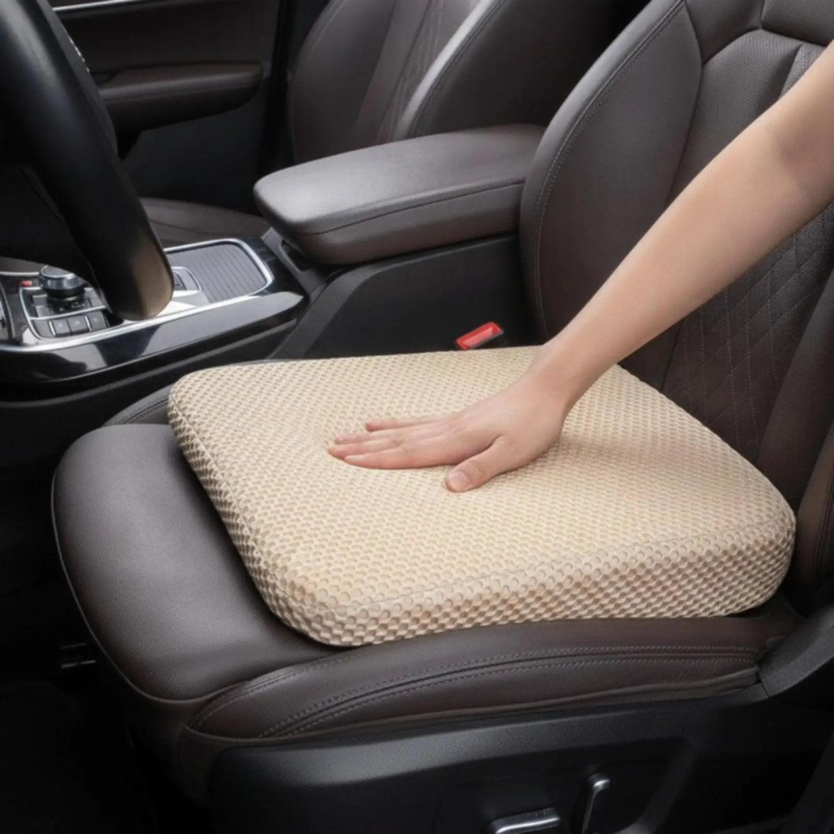 Car Booster Seat Cushion Height-Boosting Cushion Non-Slip for Short Drivers, Daily Commuting, Dr - Automotive LED Light