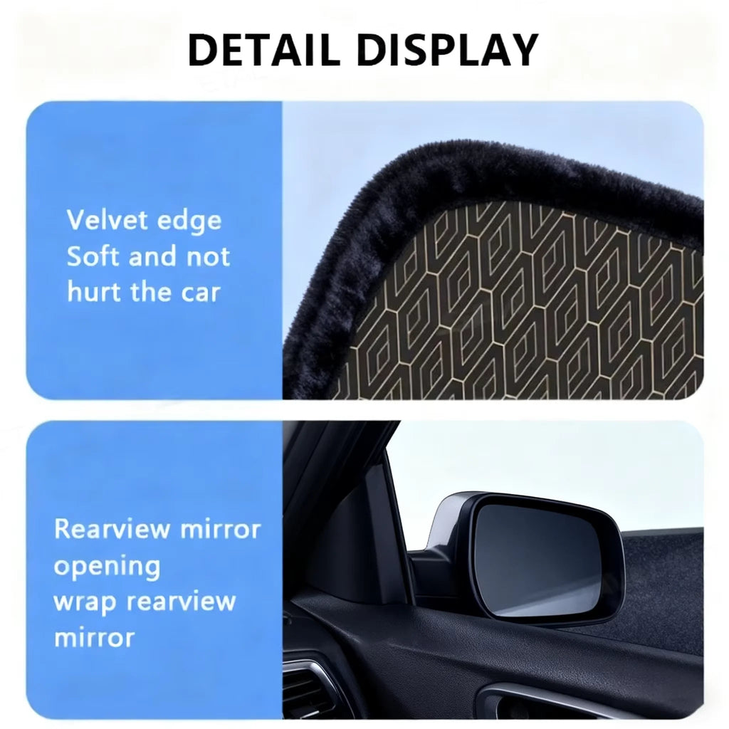 5-Layer Foldable Car Windshield Sun Shade Cover Thick Front Window UV Reflective Sunshade Curtai - Automotive LED Light