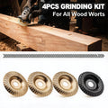 For Electric Grinder Multifunctional Four Piece Wood Grinding Disc Set Woodworking Engraving Cut - Automotive LED Light