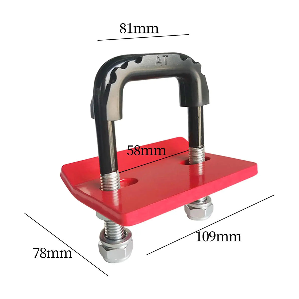 Hitch Tightener Lock Down Tow Clamp Easy Installation Heavy Duty Sliencer Universal Towing Anti  - Automotive LED Light