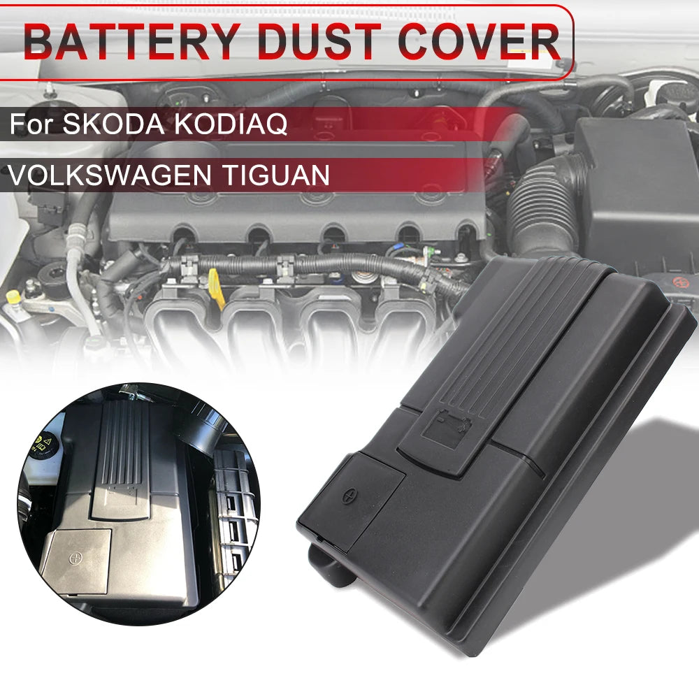 Car Battery Cover Protector Negative Electrode Guards Waterproof Accessories For for Volkswagen 2016-2018 - Automotive L